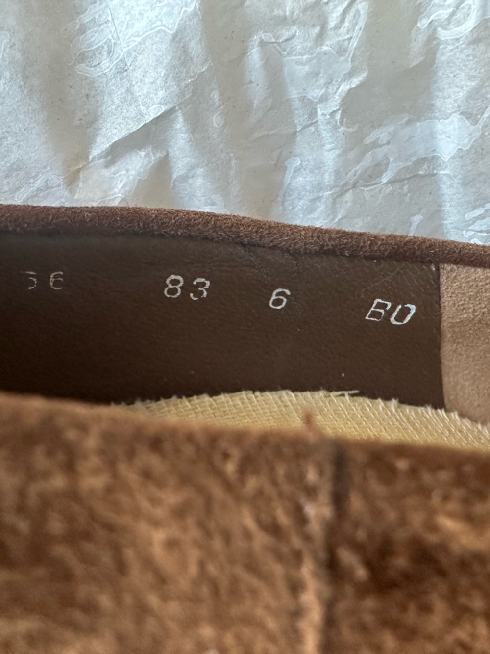 Vintage from 1998 Chestnut Brown Suede Pointed-Toe Pumps size 6 - Picture 8 of 16